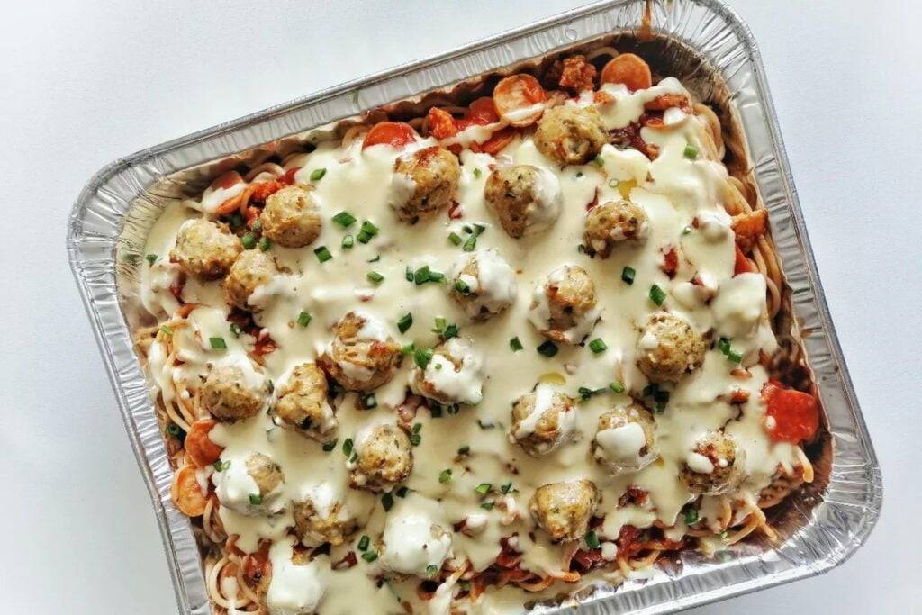 Baked ground turkey ziti
