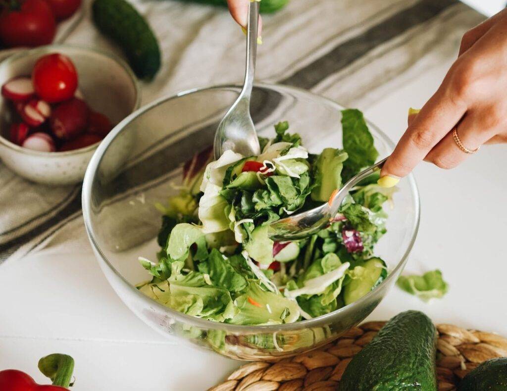 Cucumber avocado salad