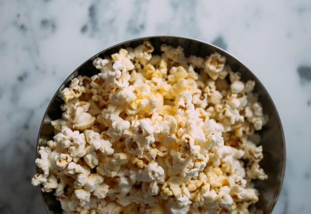 Salty popcorn