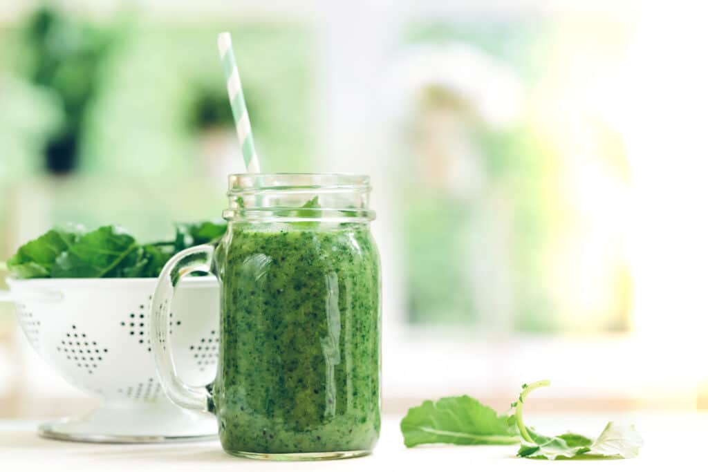 Banana and kale smoothie