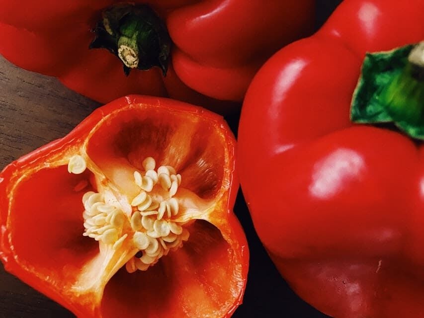 Sliced bell pepper