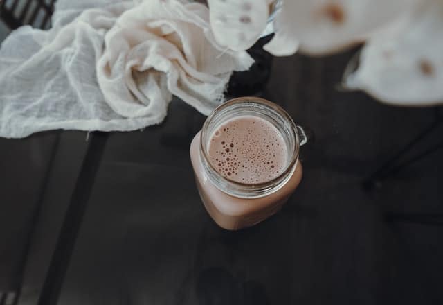 Keto chocolate green smoothie