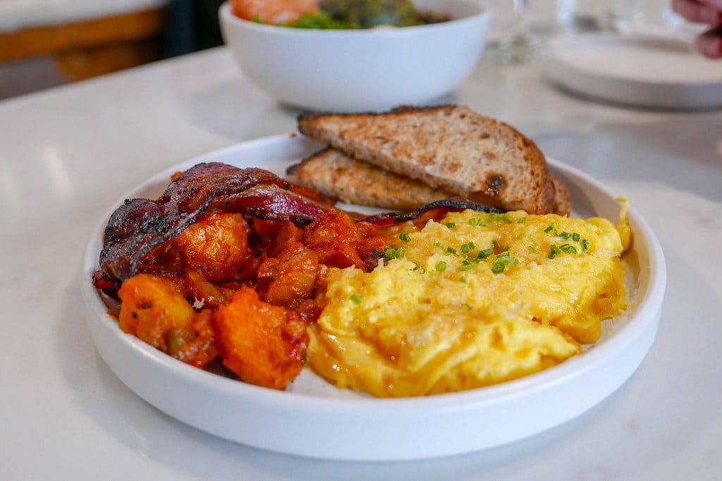 Bacon and egg scramble