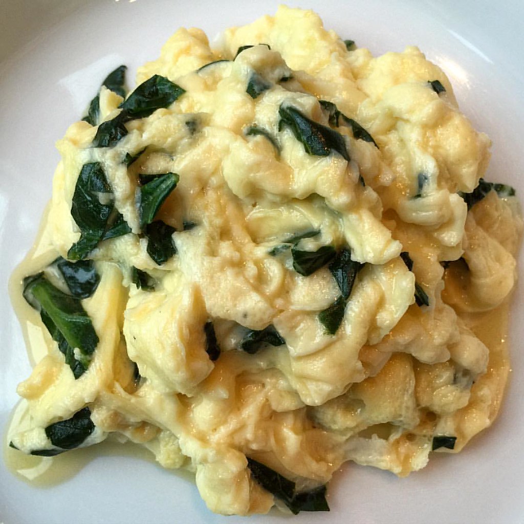 Spinach eggs