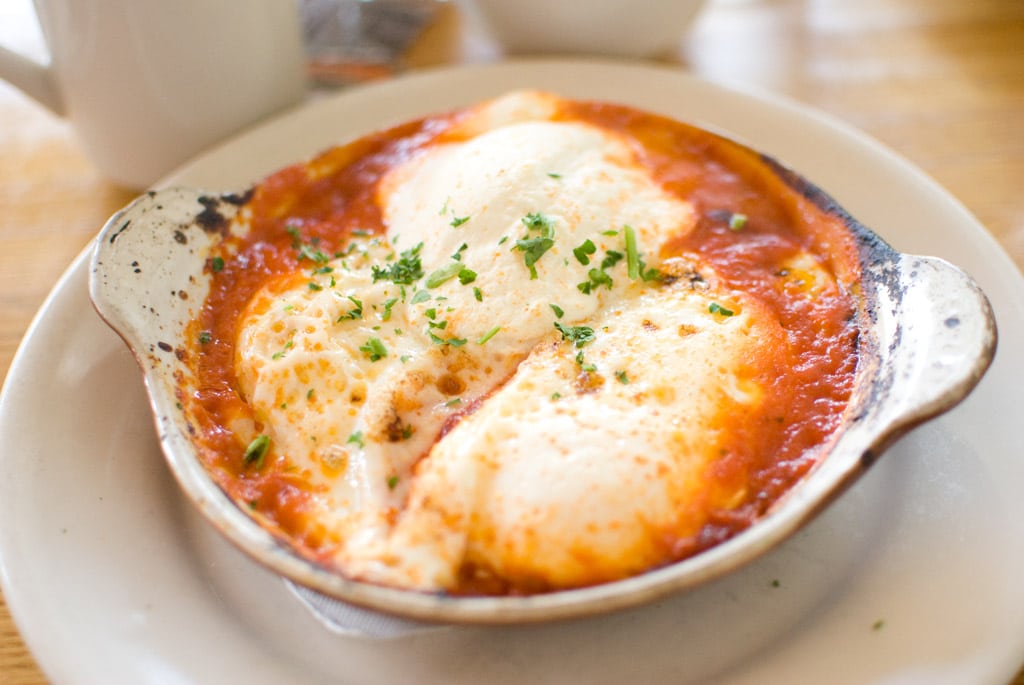 Baked eggs
