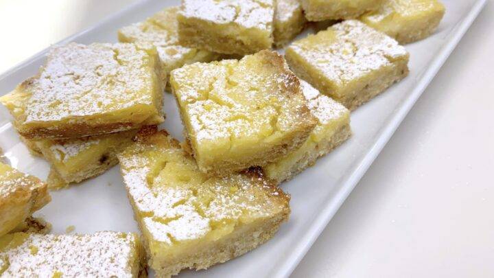 Paleo lemon bars recipe