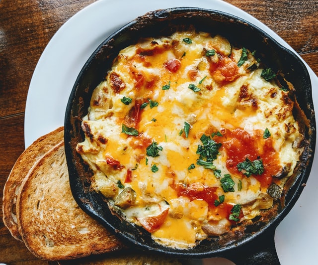 Mixed veggies scrambled eggs