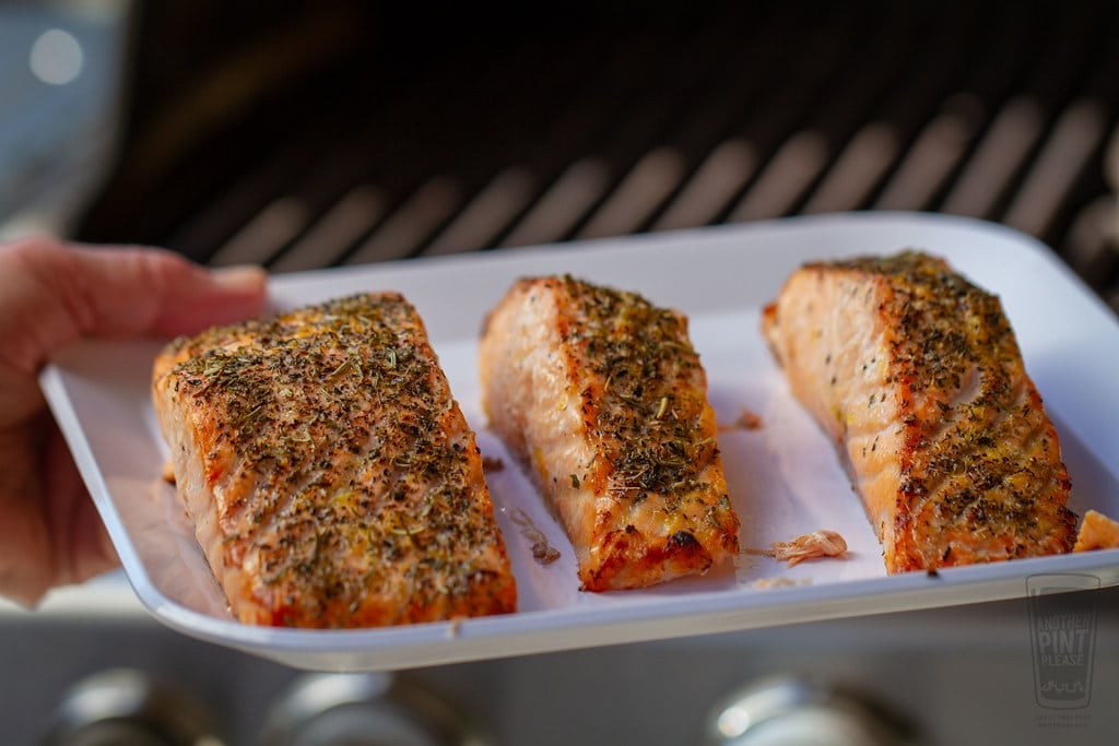 Grilled salmon