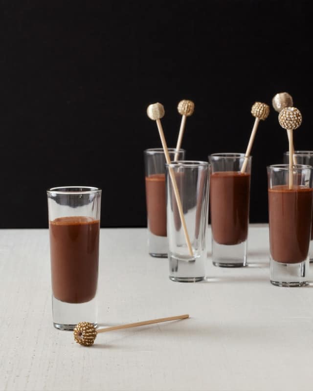 Keto chocolate shake with almond milk