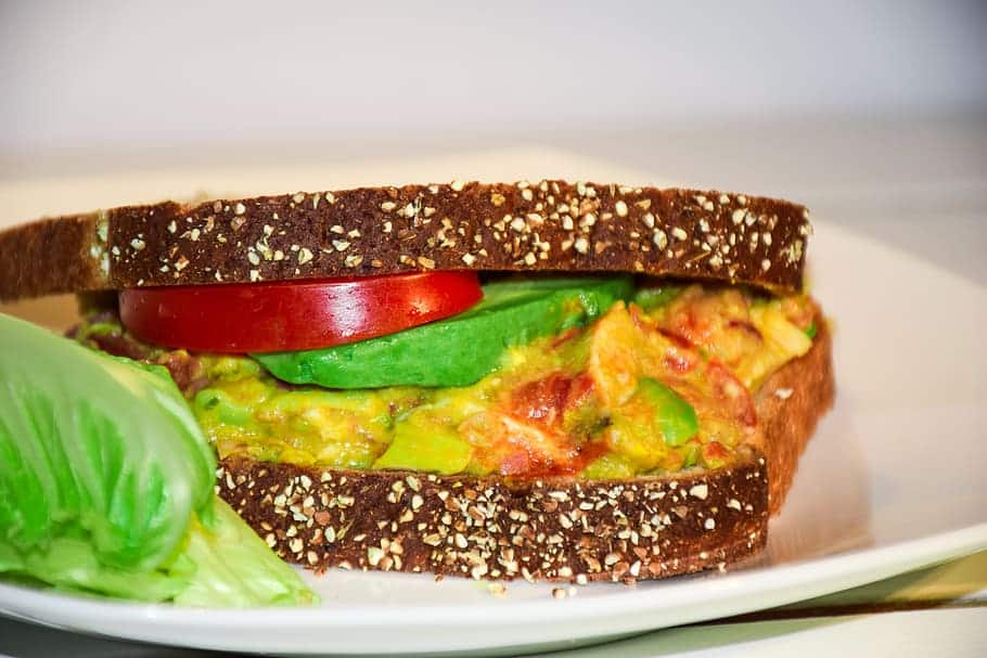 Tuna avocado sandwich
