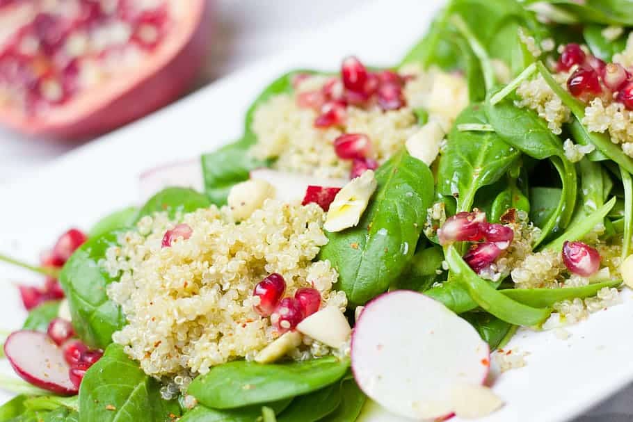 Spinach avocado salad