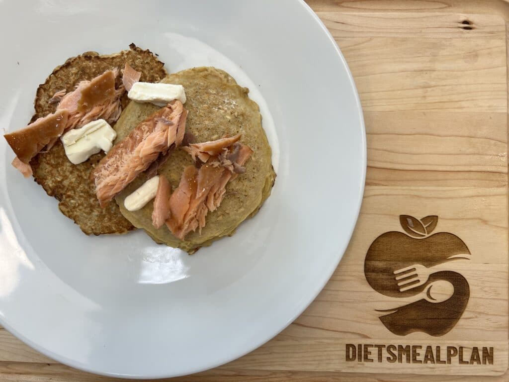 Salmon pancake recipe