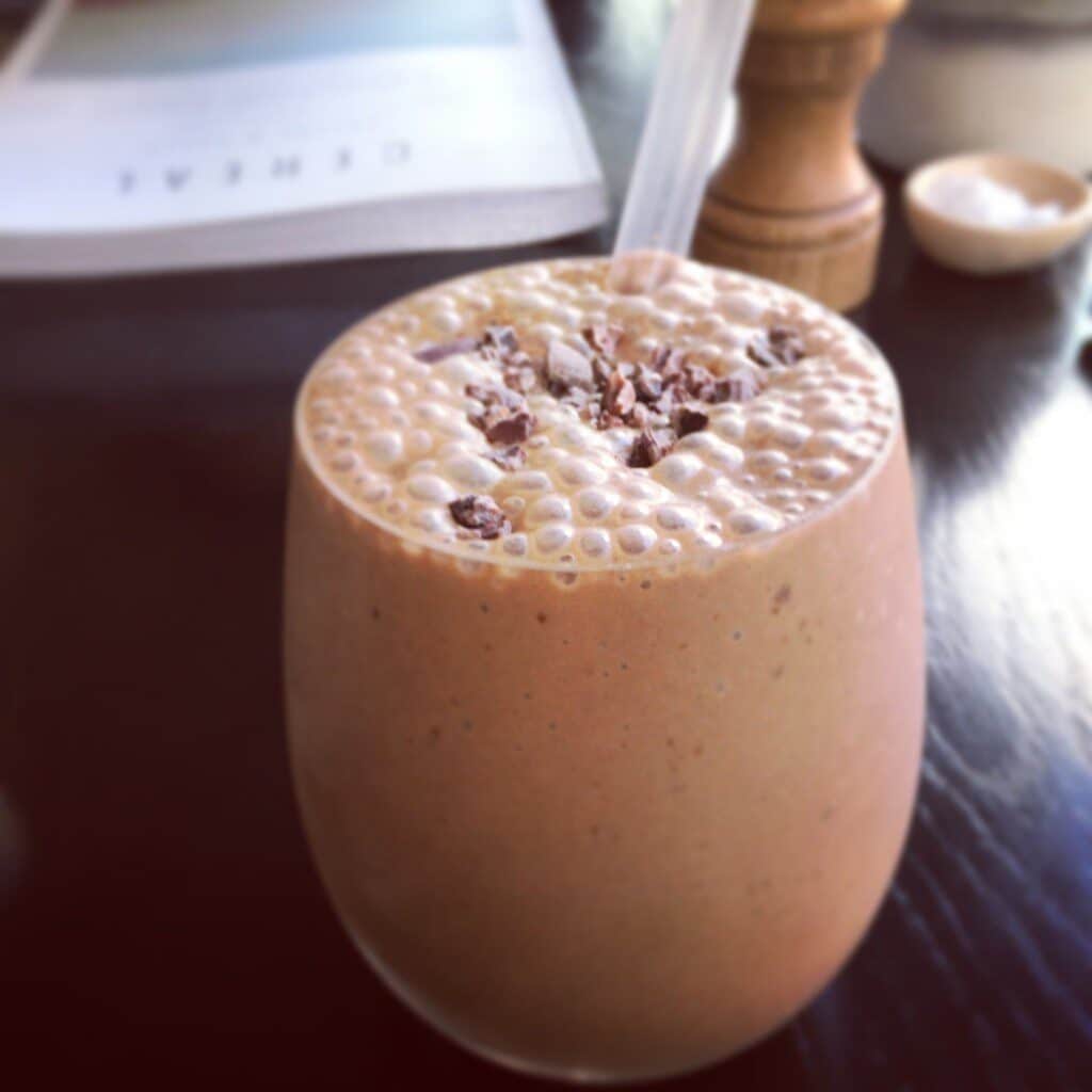 Peanut butter smoothie ingredients