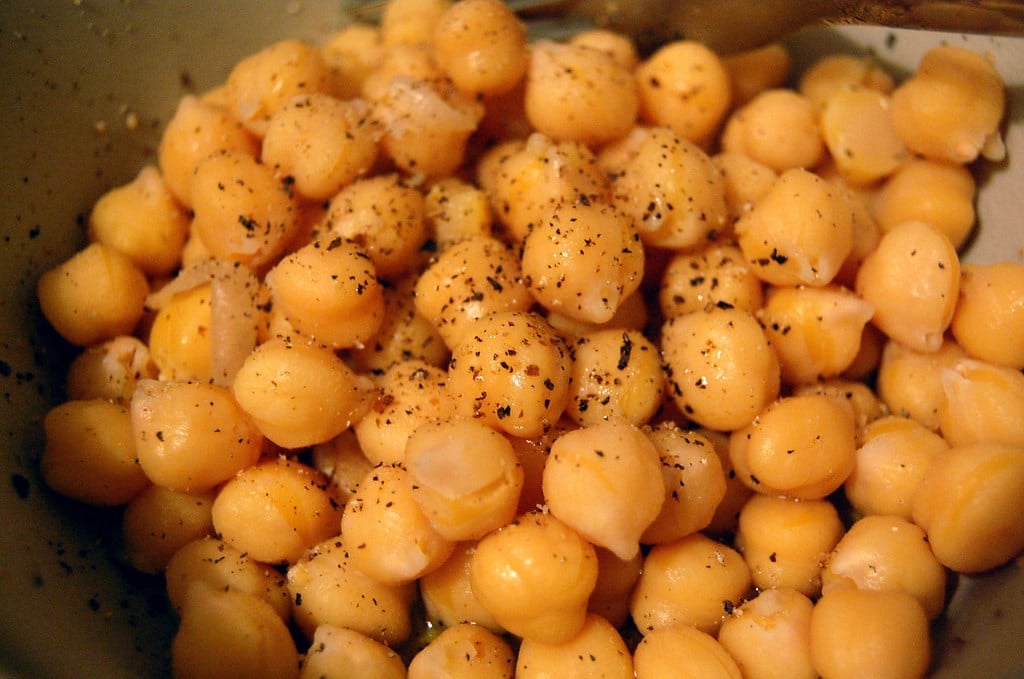 Chickpeas menu