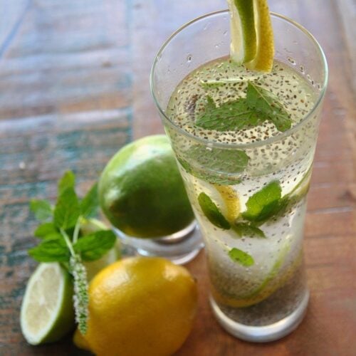 Chia seeds detox drink