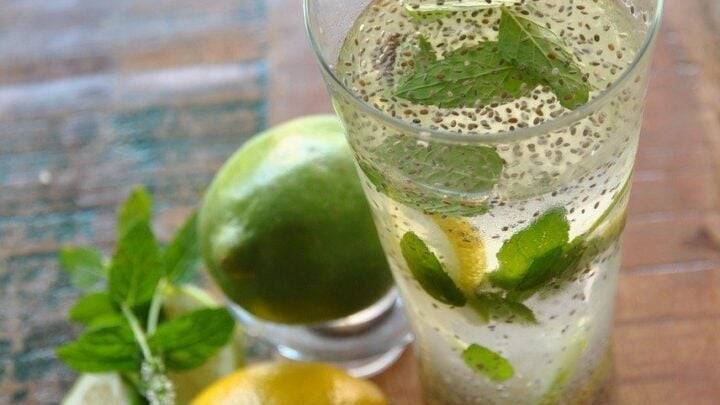 Chia seeds detox drink