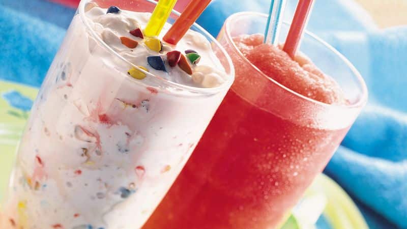 Ingredients for ice cream smoothie