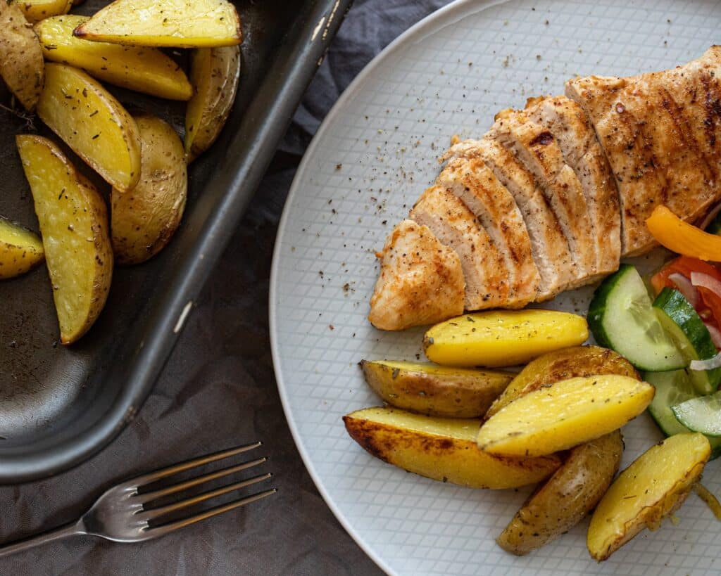 Potato chicken cutlets menu