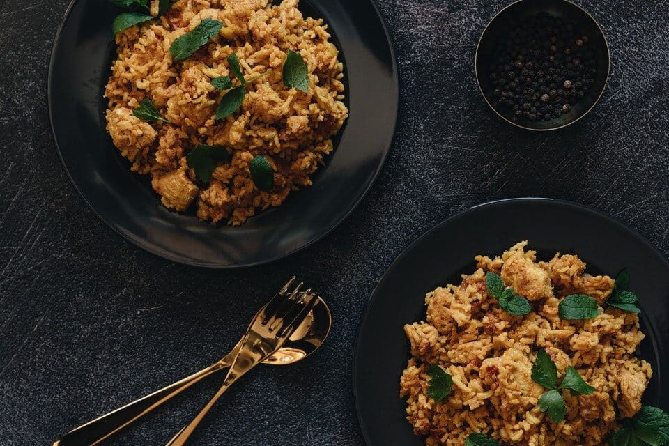 500 Kcal Tasty Teriyaki Chicken Fried Rice Recipe (4 Steps)