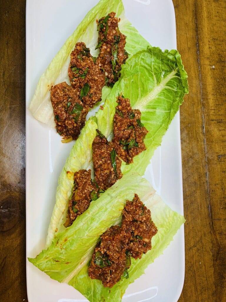 Turkish raw meatball recipe