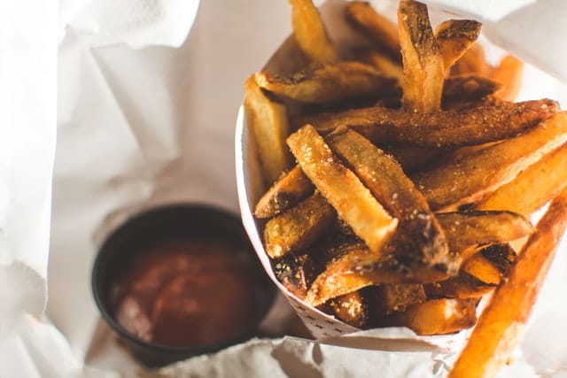 Crispy keto french fries