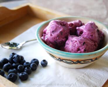 Healthy Keto Blueberry Ice Cream
