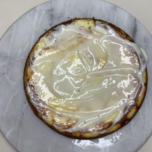 Lemon ricotta keto cheesecake