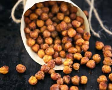 High Protein Snack: Sweet and Spicy Roasted Chickpeas Recipe