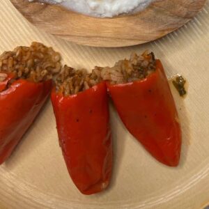 vegan stuffed peppers with rice recipe