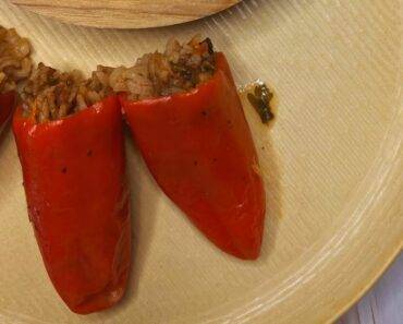 Vegan Stuffed Peppers with Rice Recipe