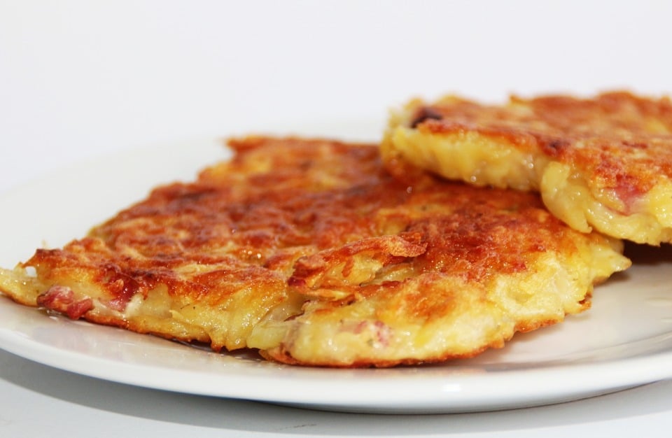 Baked zucchini fritters