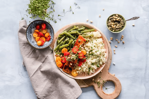 5 Ideas of High Protein Fiber Diet Food - Vegetables and quinoa