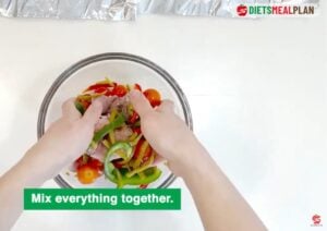 Baked Chicken and Vegetables Recipe (BRAT Diet Dinner-Mix everything