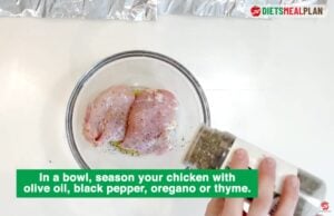 Baked Chicken and Vegetables Recipe (BRAT Diet Dinner-season your chicken with olive oil black pepper and either oregano or thyme