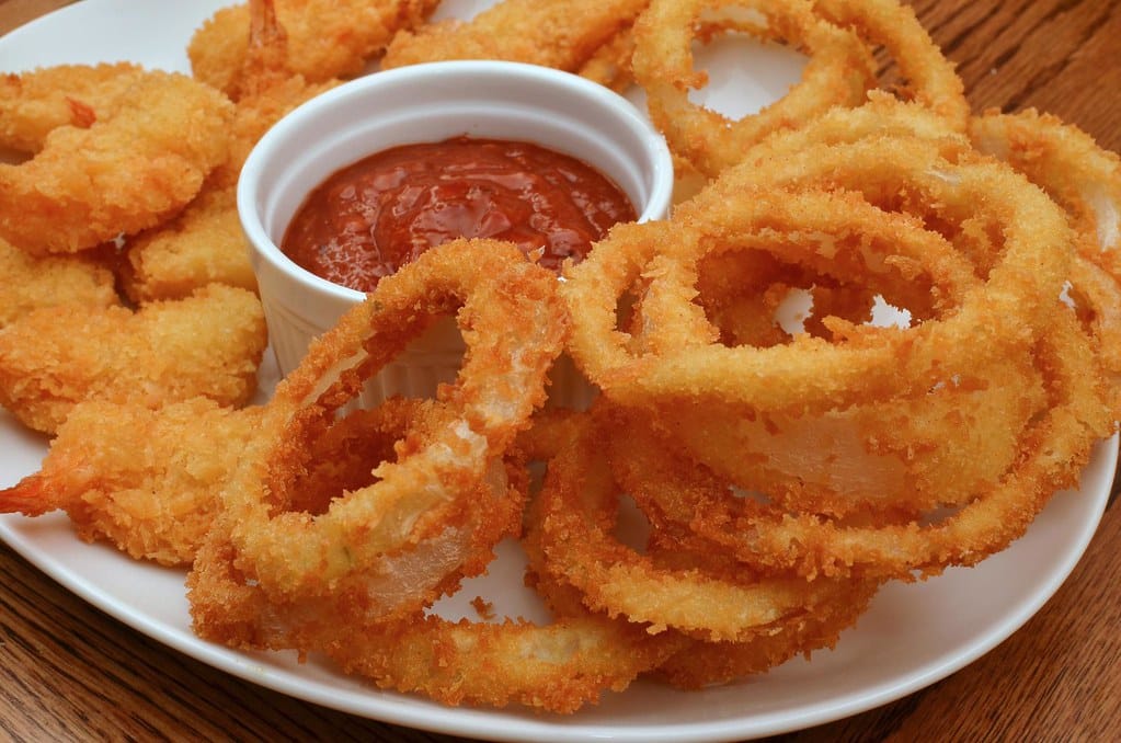 Homemade onion rings