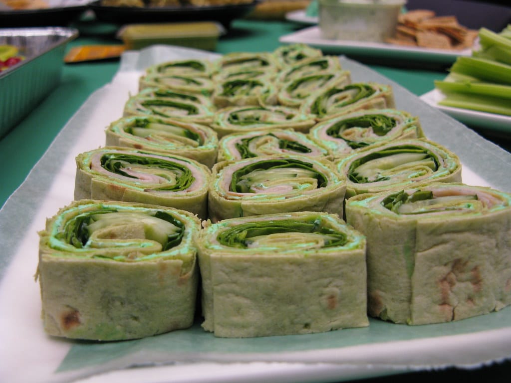 Spinach goat cheese wrap