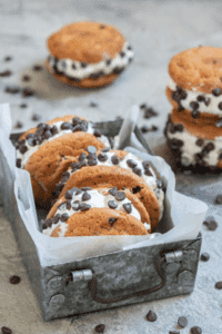 Gluten free ice cream cookie sandwich