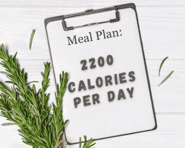 7 Day 2200 Calorie Meal Plan