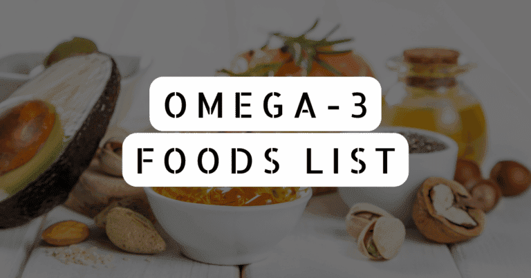 Omega 3 Foods List
