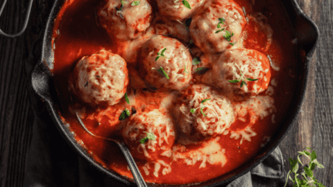 Vegan chickpea meatballs