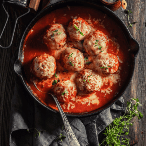 Vegan chickpea meatballs
