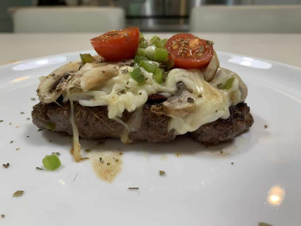 Keto grilled pizza