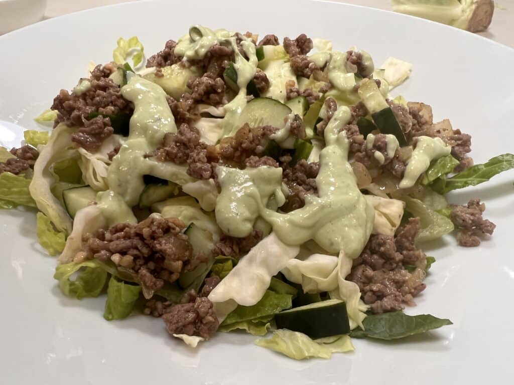 Ground Beef Salad
