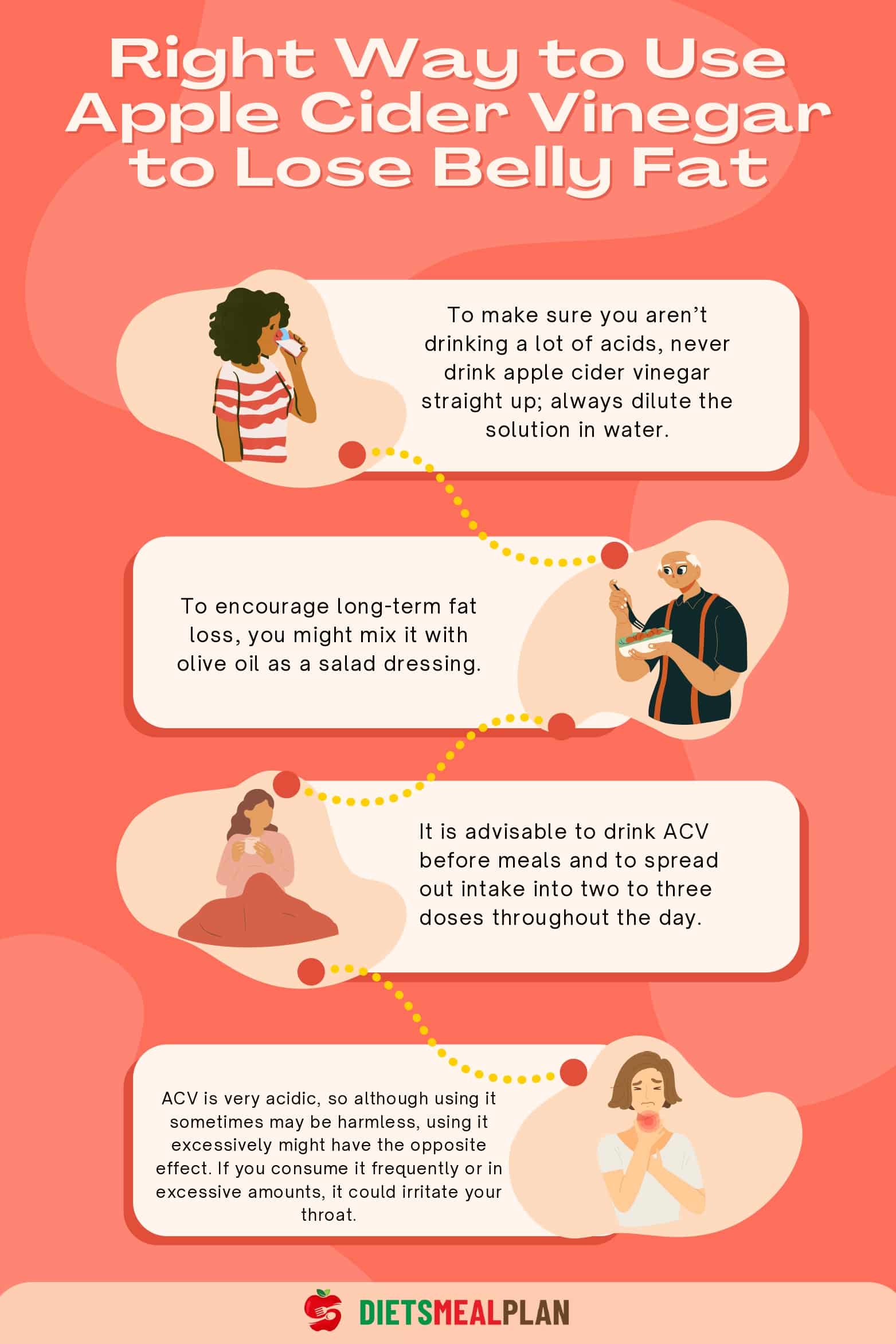 4 Rules of How to Use Apple Cider Vinegar to Lose Belly Fat