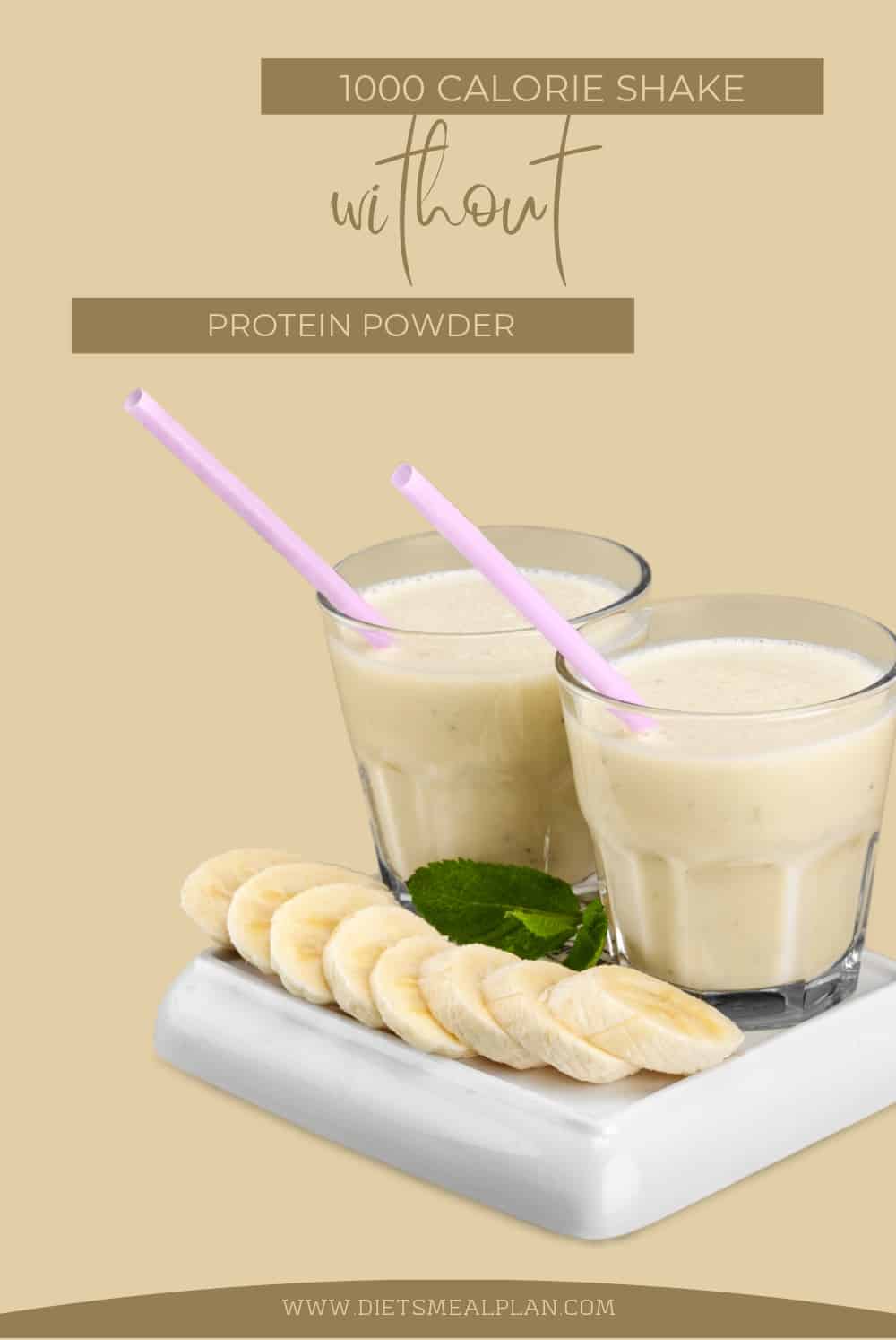 1000 Calorie Shake Recipe Without Protein Powder 1000 Calorie Shake Recipe Without Protein Powder