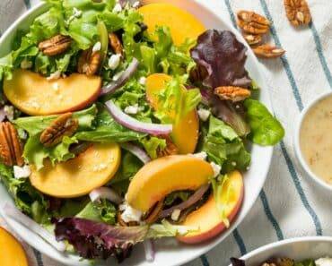 Nutrient-Dense Mediterranean Grilled Peach Salad Recipe