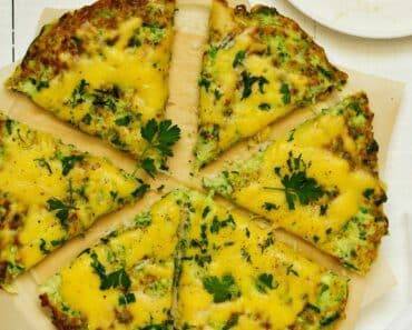 Keto Pan Fried Zucchini Pizza Recipe | Crackling and Cheesy