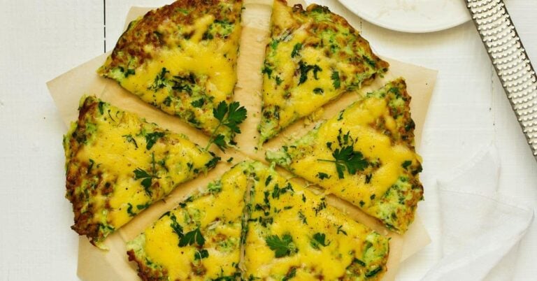 Pan Fried Zucchini Pizza