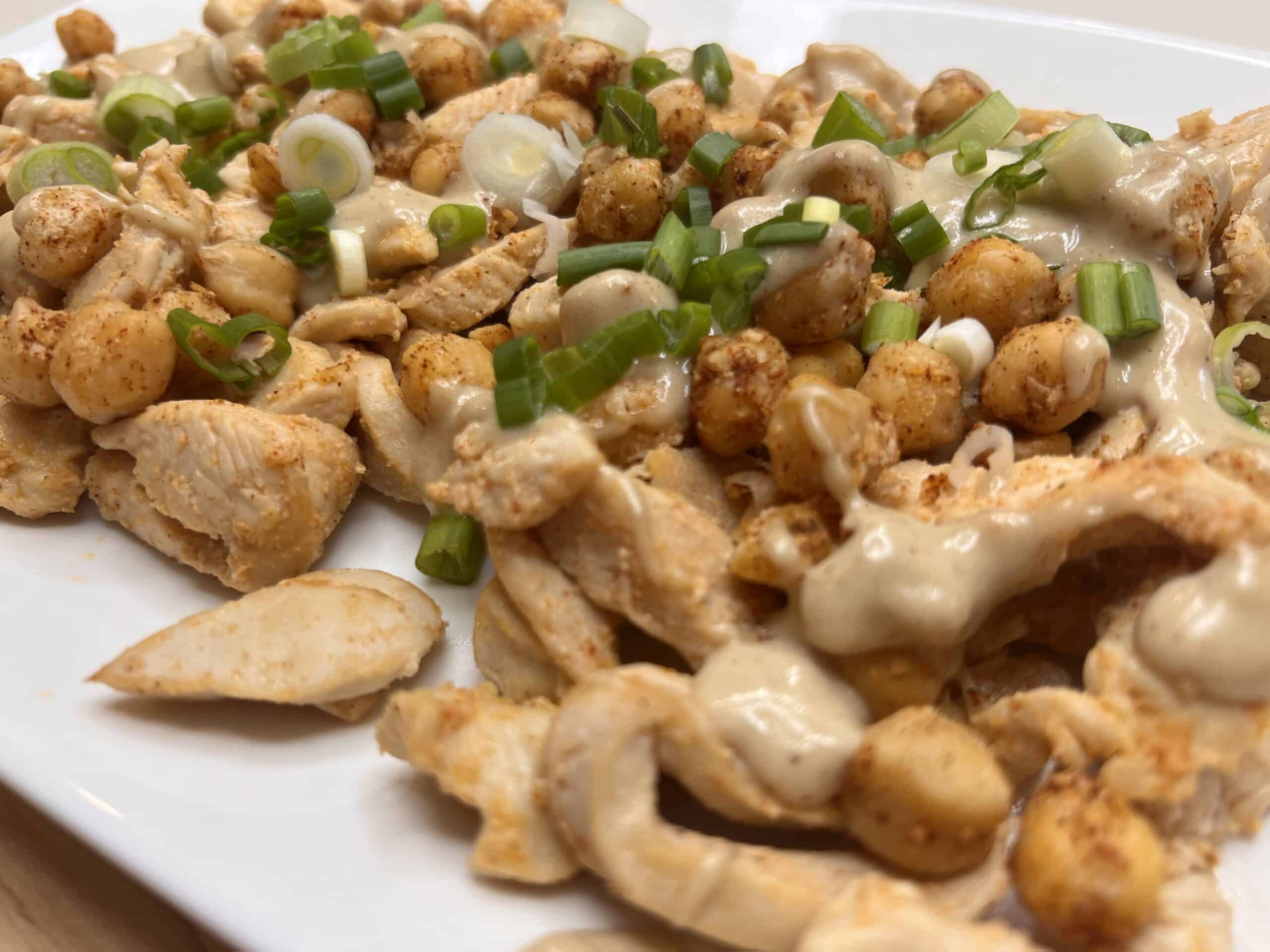 Mediterranean Chicken Chickpea Recipe | With Tahini Sauce