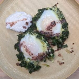 Keto Spinach Eggs Recipe